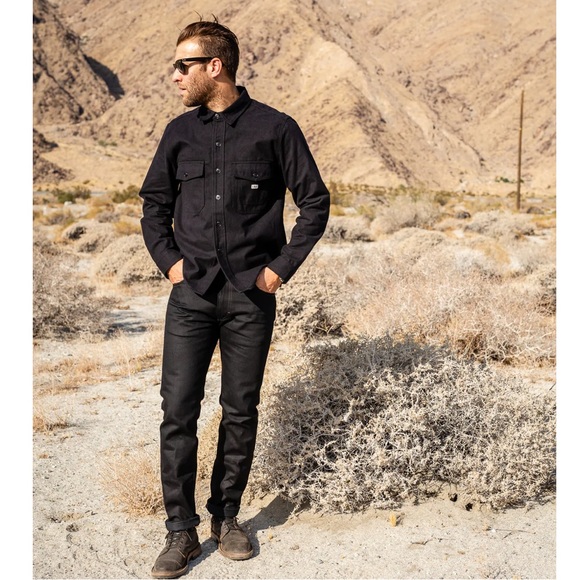 Lee 101 Rider 13 oz Black Selvedge Denim Jean - Picture 14 of 16